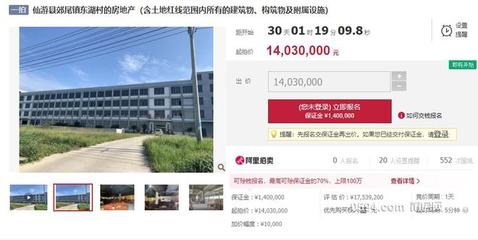 仙游一價值1700多萬元的工廠面臨查封拍賣，房地產評估揭示潛在價值
